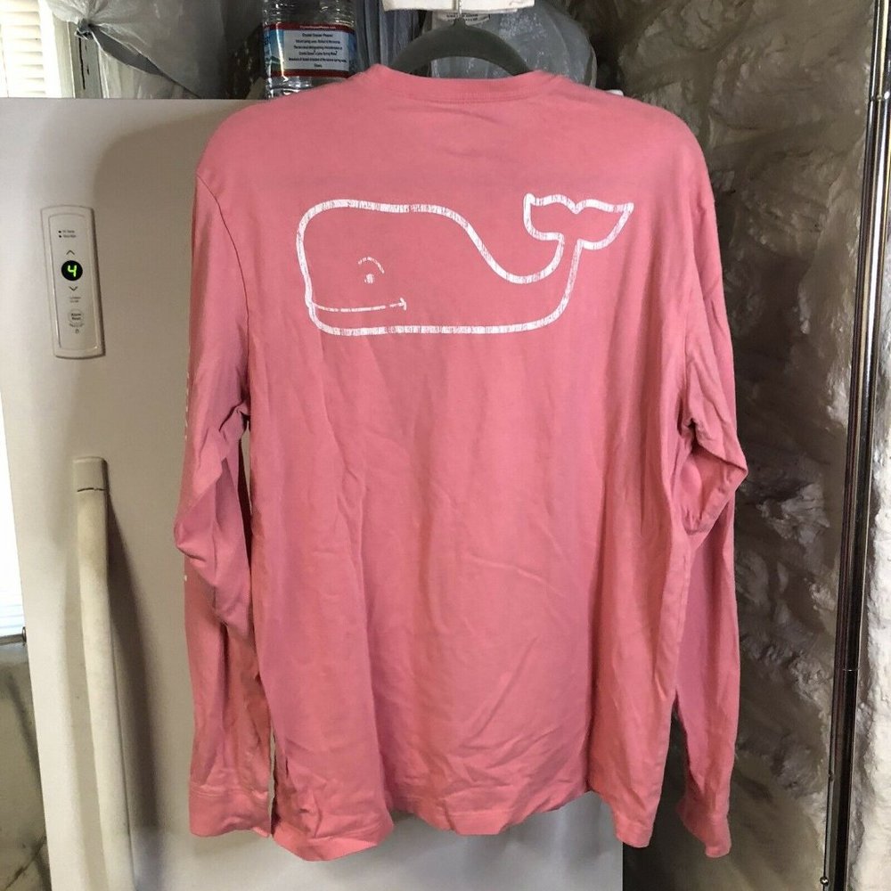 Vineyard Vines Pink Cotton Long Sleeve Shirt M